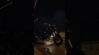 just another night in Oklahoma fyp grom thunderstorm stuntbike stuntrider wheelies thunder [upl. by Janifer]