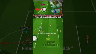 Tutorial  Finesse Dribble Flick while dribbling the ball 😱🥶by Neymar jr efootball efootball2025 [upl. by Yeloc]