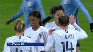 France vs Uruguay Womens friendly Valérie Gauvin second goal 04 03 2019 [upl. by Ronyar]