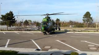 Decolare elicopter militar IAR 330 Puma SOCAT Bacau [upl. by Nuahsal]