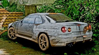 Rebuilding Nissan Skyline R34 GTR 900HP  Forza Horizon 5  Steering Wheel  shifter gameplay [upl. by Llehcnom]