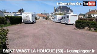 Aire Camping Cars  SAINT VAAST LA HOUGUE 50  Manche [upl. by Etnaik]