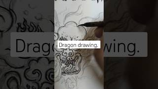 DRAGON DRAWING satisfied😆 drawingpainting [upl. by Mike616]