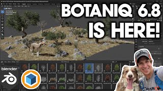 Easy Plants Trees and Grass  Botaniq 68 for Blender IS HERE [upl. by Jenilee]