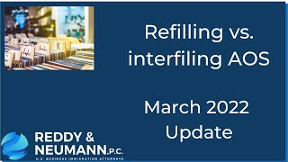 Refiling AOS VS Interfiling I485J  March 2022 Update [upl. by Allain]