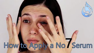 How to Apply a No 7 Serum  How to incorporate No 7 serum in skincare routine [upl. by Maiga]