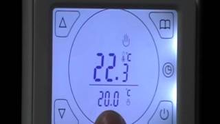 How To Program A TouchScreen Thermostat UFHhq E91 [upl. by Kinch682]