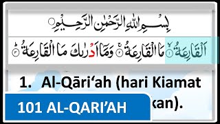 surah AL QARIAH  surat pendek Juz 30 dan artinya [upl. by Akirdnahs848]