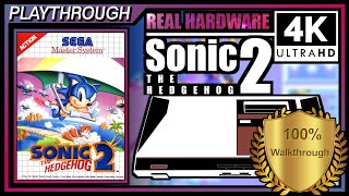 Sonic the Hedgehog 2 1992  All Emerald Locations  4K Master System Real Hardware  Retrotink 4K [upl. by Sucitivel400]