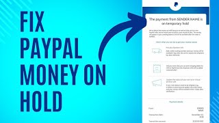 How to Fix PayPal Money on Hold 2024 [upl. by Leonard]