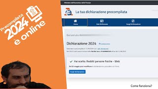 Dichiarazioni precompilate Novità 2024 [upl. by Delphine]