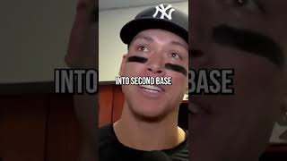 Controversial slide by Aaron Judge upset Brewers fans yankees mlb baseball brewers umpire [upl. by Abebi]