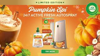 Air Wick  Pumpkin Spice Day  Active Fresh Autospray [upl. by Beatrisa]