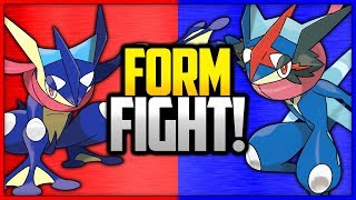 Greninja vs AshGreninja  Pokémon Form Fight [upl. by Schonfeld]