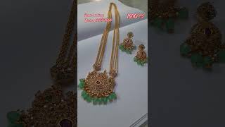 Microgold polish long haram real viralvideo shortvideo fashionjewellery necklace wedding [upl. by Schreibe]