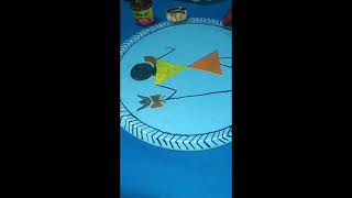 warli Art Basic to advance 😍Warli art day 15 Mhadev ji warli art painting 🎨cake base painting [upl. by Norag]