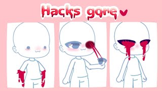 💉Hacks gore de gacha club🩸Star duo [upl. by Ibur900]