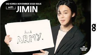 방탄소년단 지민이 보낸 편지 짐토버의 축복 끝이 없네 Letters From BTS JIMIN GQ KOREA NOVEMBER ISSUE [upl. by Rot]