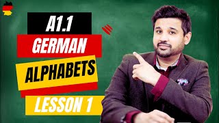 A1 Lesson 1  Learn German Alphabets pronunciation  Learn German for beginners  Hindi Urdu 🇩🇪 [upl. by Kanal]