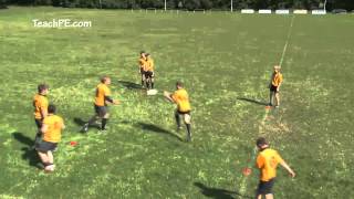 Rugby Drills  Passing Drill  Progression 3 [upl. by Leis578]