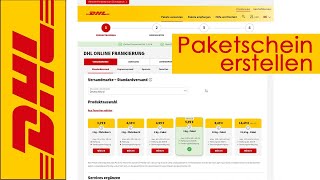 DHL Paketschein online erstellen und kaufen QR Code für Packstation [upl. by Zirtaeb]