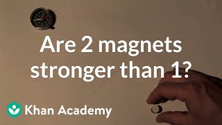 Are 2 magnets stronger than 1  Discoveries and projects  Physics  Khan Academy [upl. by Dnob284]