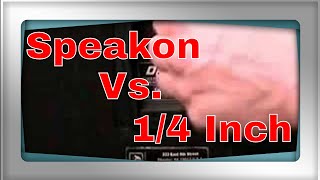 Neutrik Speakon vs 14 Inch Connections [upl. by Atival]