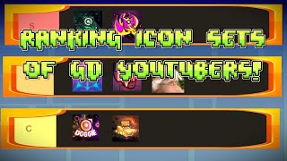 Ranking Icon Sets of GD Youtubers Part 2 of 2  Geometry Dash [upl. by Annhej]