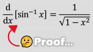 Derivative arcsinx Proof [upl. by Bethina]