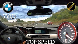 BMW 330d E90 acceleration top speed 310bhp [upl. by Annayhs]