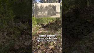 Finding Lost Items at the 1830s School House Site metaldetecting [upl. by Ailadgim773]