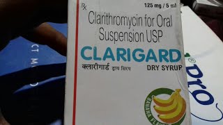 CLARIGARD Dry Syrup  Use  Doages  Side Effect  Compostion  Price  Full Hindi Review [upl. by Hayikaz]