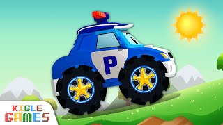 Police Car Poli  Robocar Polis Repair Play  Policecar Firetruck Ambulance  KIGLE GAMES [upl. by Corty443]