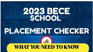 GES 2023 SHS placement  All what you need to know [upl. by Sherr114]