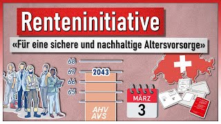 «Für eine sichere und nachhaltige Altersvorsorge» Renteninitiative  Volksabstimmung 3 März 2024 [upl. by Modesta]