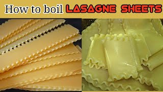 How To Boil Lasagna NoodlesSheets Without Sticking [upl. by Eocsor595]