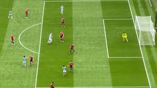 Bernardo Silva vs Manchester United header goal [upl. by Hailee907]