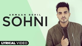 Armaan Bedil  Sohni  Lyrical Video  Ranjha Yaar  Joban Cheema  Gpsehmbi [upl. by Calie455]