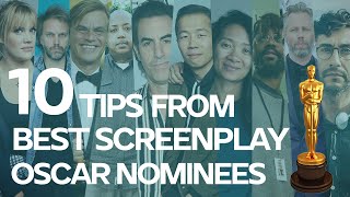 10 Screenwriting Tips from Best Screenplay Oscar Nominees 2021 [upl. by Riesman]