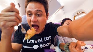 Emirates Airline FOOD REVIEW  Bangkok to Dubai to Munich  Layover at Dubai International Airport [upl. by Naarah]