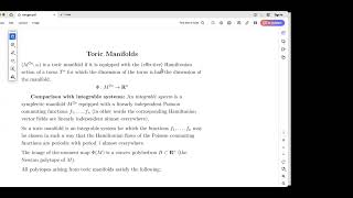 Symplectiq quotient construction of toric manifolds [upl. by Atteloiv]