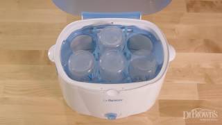 Dr Browns Electric Sterilizer Sterilize baby bottles quickly and easily [upl. by Beora890]