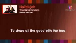 The Refreshments  quotHallelujahquot on screen lyrics [upl. by Relyt]