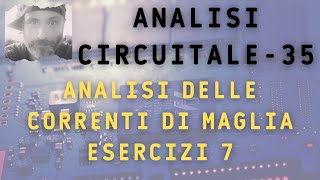 Analisi circuitale 35  Analisi delle correnti di maglia esercizi 7 generatore dipendente [upl. by Zachery]