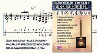 Cigar Box Guitar  Blues Overload  Muddy Blues 2  3 String Guitar  GDG [upl. by Nosneh]