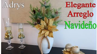 Arreglo Floral Navideño Hermoso Fácil y Elegante DIY🎄 [upl. by Inod]