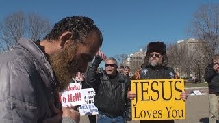 Fanatics Bully Praying Man at the White House [upl. by Laiceps]