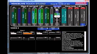 VoiceLive Touch Editor  Studio Screen [upl. by Ahsyad523]