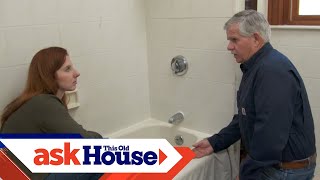 How to Caulk Around a Bathtub  Ask This Old House [upl. by Illib809]