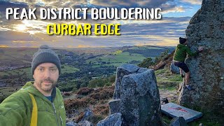 The BEST Beginner’s Bouldering Problems  Peak District Curbar Edge Easy Climbing Routes [upl. by Erdnaid951]